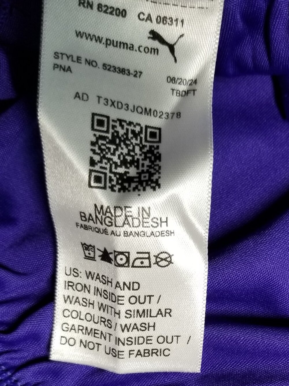Puma Womens Medium DryCell Shorts Purple Black Activewear Athletic Workout NWT - Picture 6 of 6